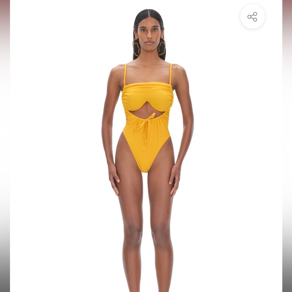 NWT Andrea Iyamah Tiaca One Piece Swimsuit in sunshine